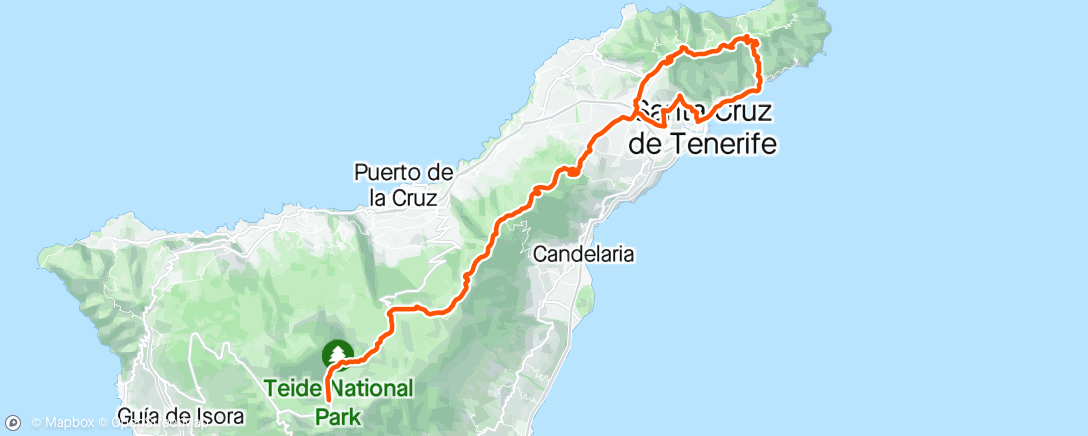 Map of the activity, Teide camp day 14