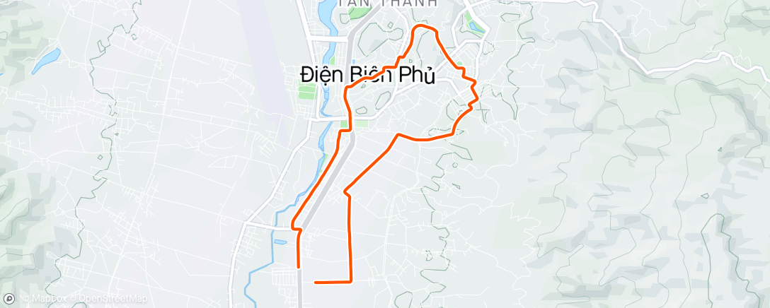 Map of the activity, Evening Ride