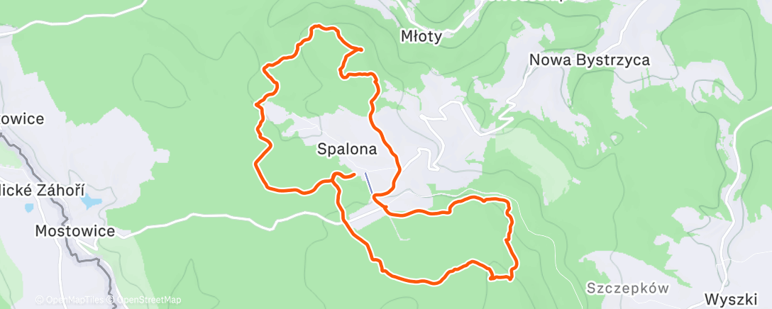 Карта физической активности (Delší běh s mapou)