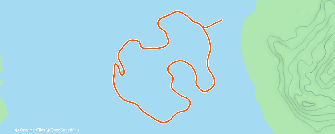 Map of the activity, Zwift - Active Recovery on Volcano Circuit CCW in Watopia