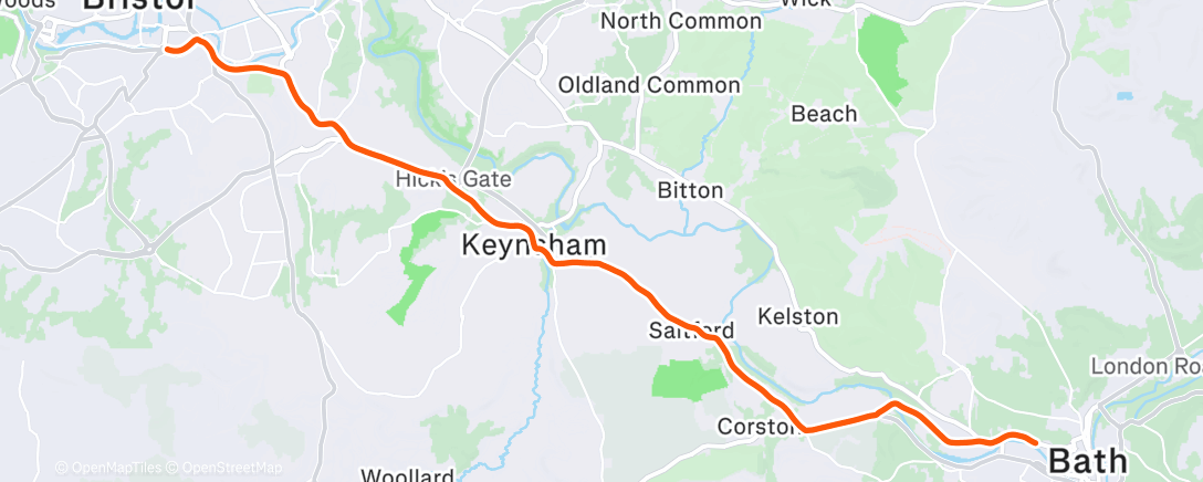 Map of the activity, Riding Home For Christmas