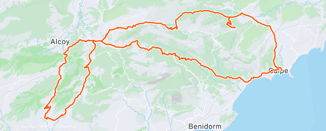 Map of the activity, Morning Ride