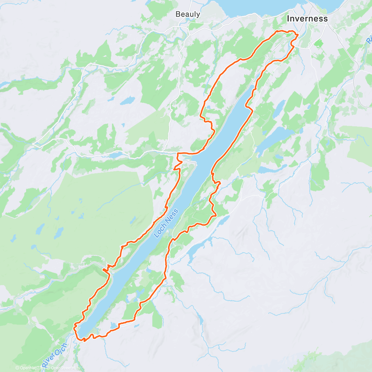 Map of the activity, Morning Ride