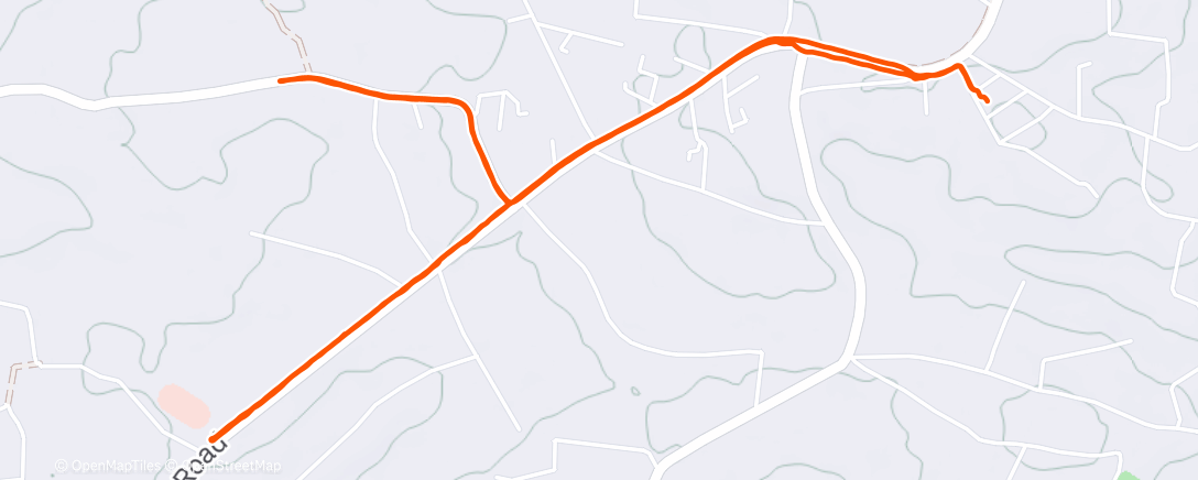 Map of the activity, Morning Hike