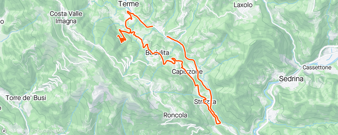 Map of the activity, Giretto in valle 💨