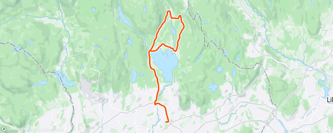 Map of the activity, Rolig tur i Maridalen før slaget om Oslo!
