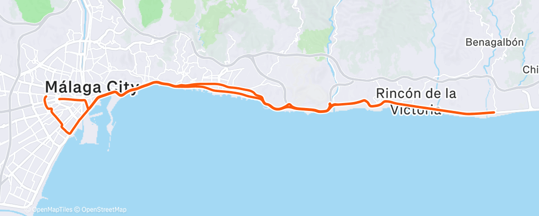 Map of the activity, Lunch Ride