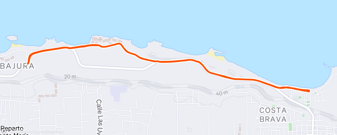 Map of the activity, Morning Walk