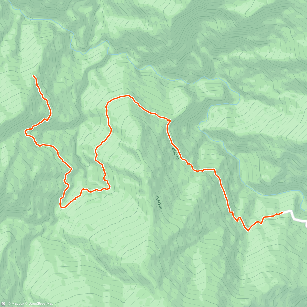 Map of the activity, 瓦拉米山屋(返程)