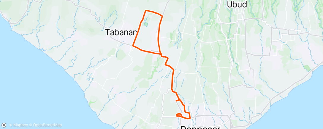 Map of the activity, Tabanan