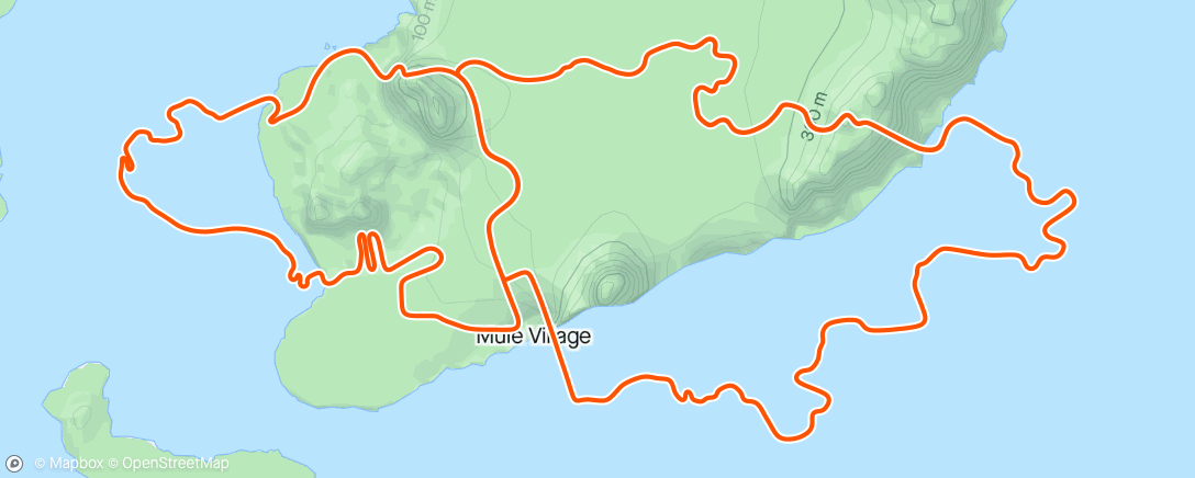 Карта физической активности (Zwift - Group Ride: REVO Social SUB2 (D) on Big Flat 8 in Watopia)