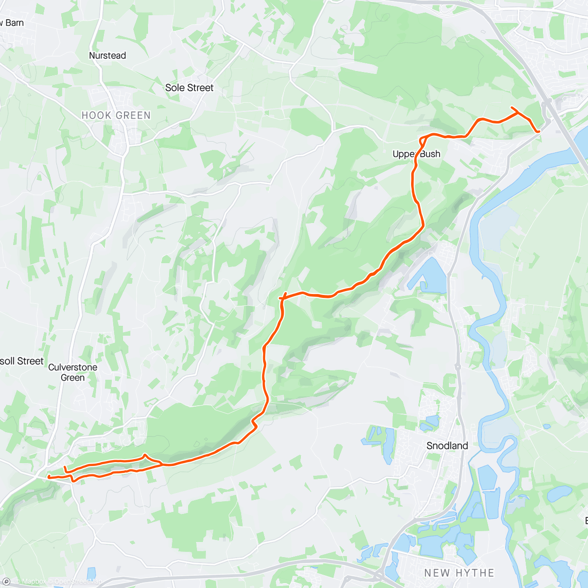 Mapa da atividade, NDW Trosley to Ranscombe and back with Jade and Hannah 👟🌳