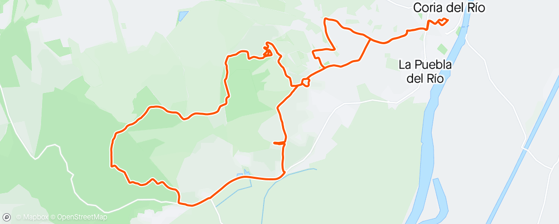Kaart van de activiteit “Evening Mountain Bike Ride”