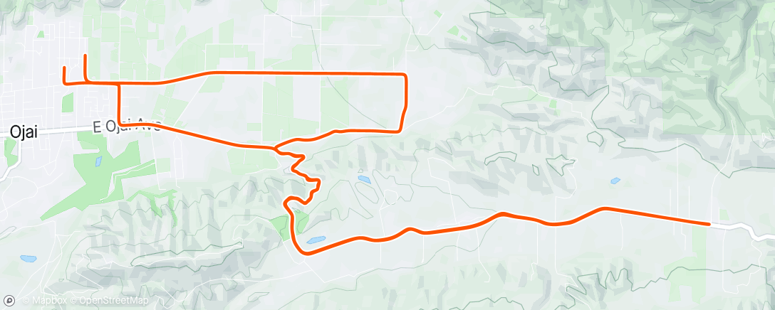 Map of the activity, Padre Ride