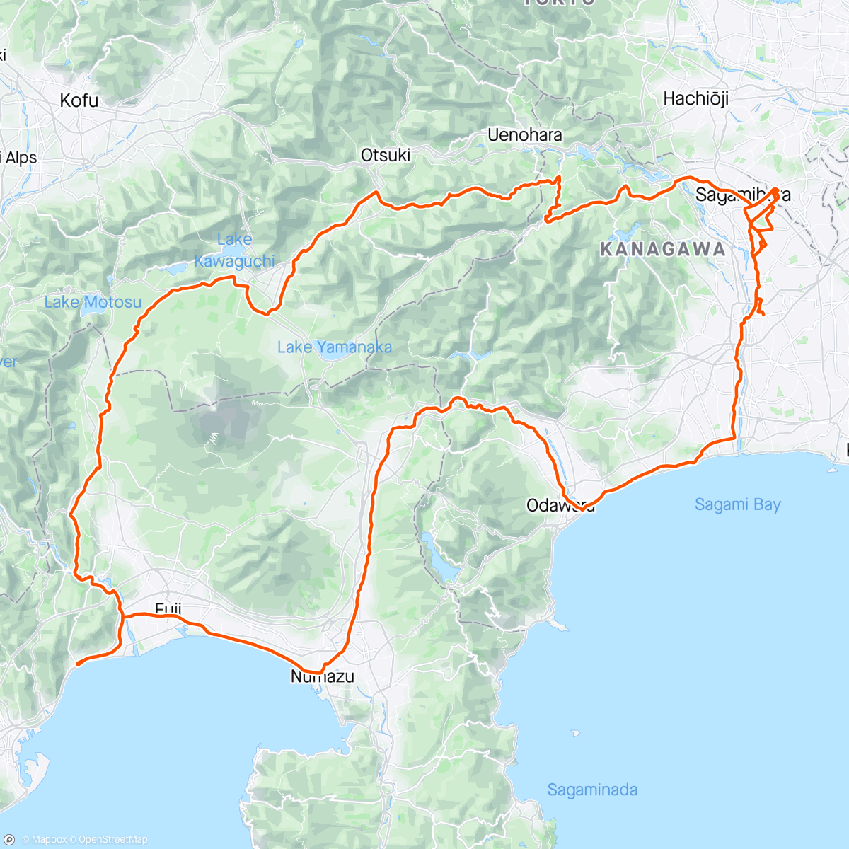 Map of the activity, 2024BRM420西東京300km富士　　　　　　　　　　　　　　　　　　　　　　　　　　　　　　　　　　　　　　　　　　　　　　　　　　　　　　　　　　　　　（22時スタート）