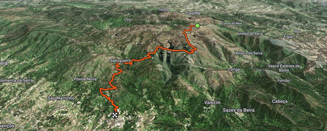 Map of the activity, Afternoon Ride Back Down😬