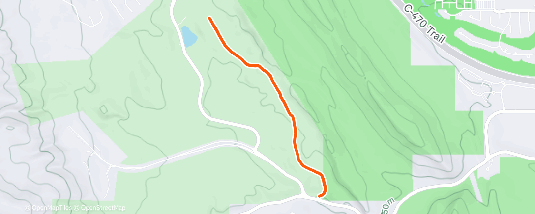 Map of the activity, Afternoon Hike - Coyote Song trail