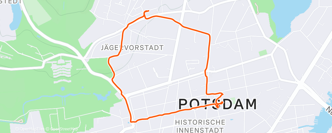 Map of the activity, Spaziergang am Nachmittag