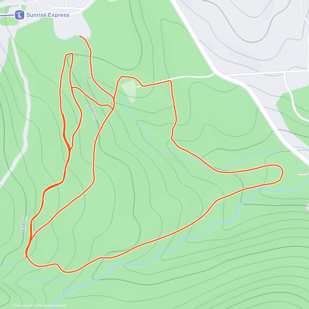 Map of the activity, Stratton w/Tim and Cait