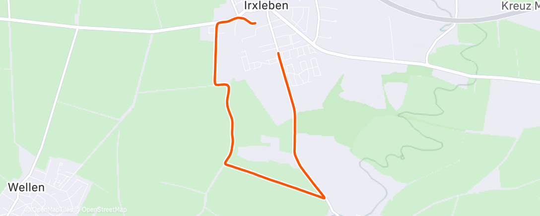 Map of the activity, Spaziergang am Morgen