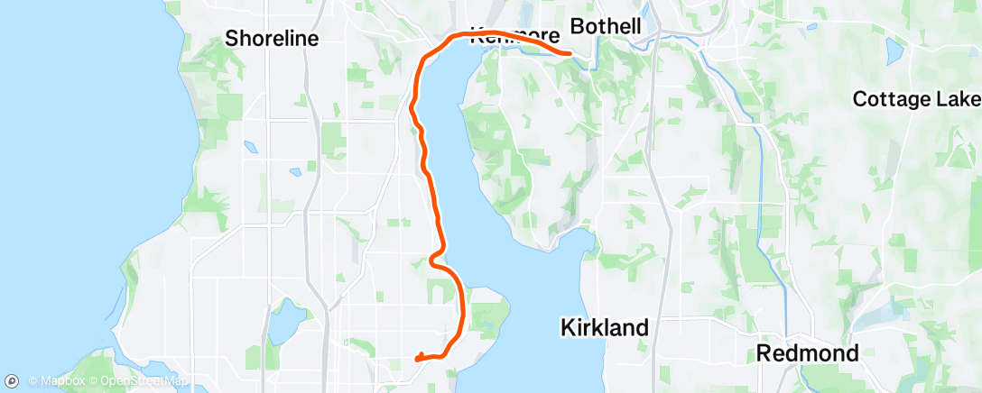 Map of the activity, Afternoon Ride