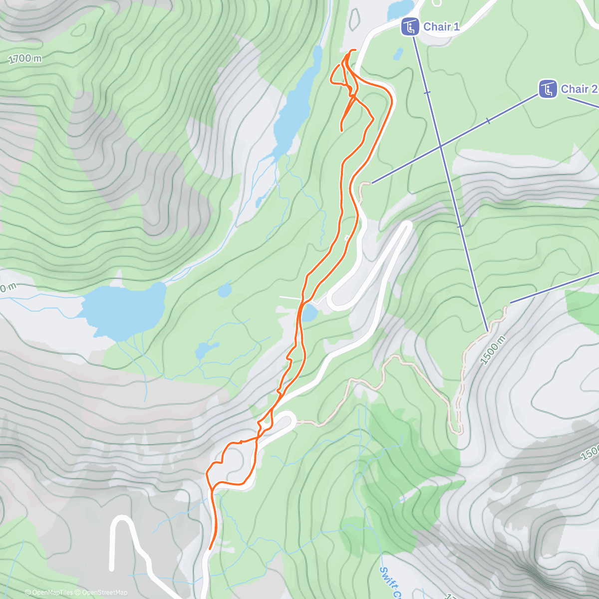 Карта физической активности (Morning Backcountry Ski)