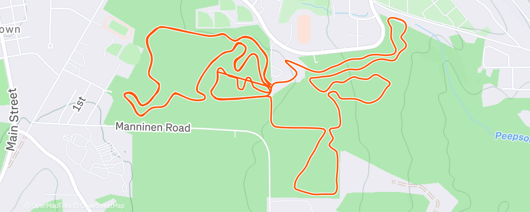 Карта физической активности (Evening Ski)