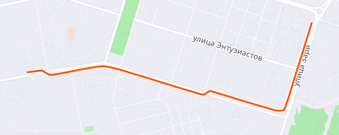 Map of the activity, Ночной заезд