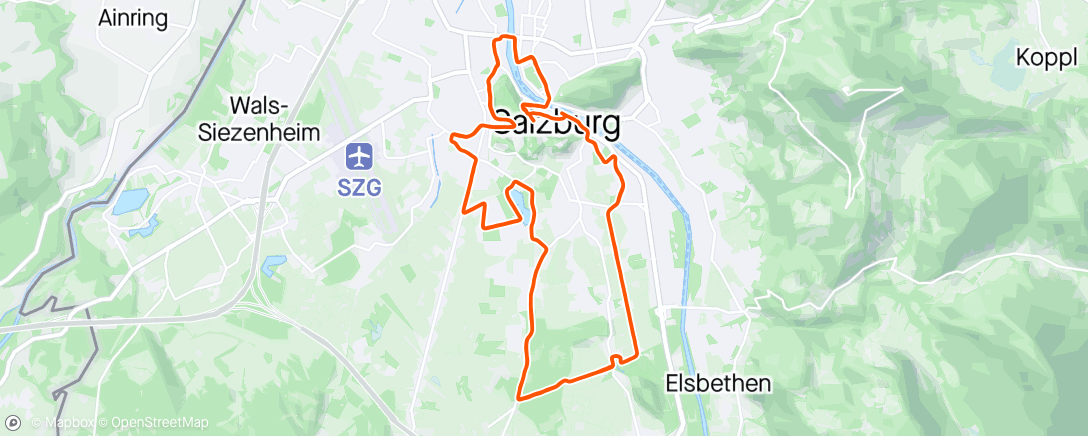 Map of the activity, Salzburg marathon 3:30 pacer finish time 3:29:30
