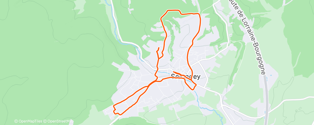 Map of the activity, Birthday run 🎁