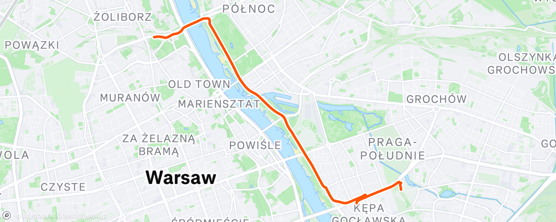 Map of the activity, Afternoon Gravel Ride