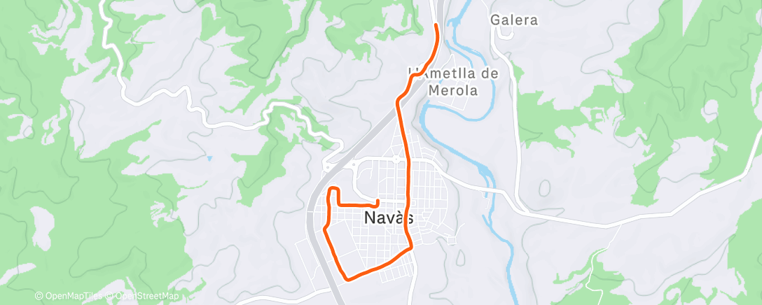 Карта физической активности (Carrera de mañana)