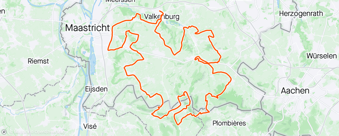 Map of the activity, Rondje door Limburg
