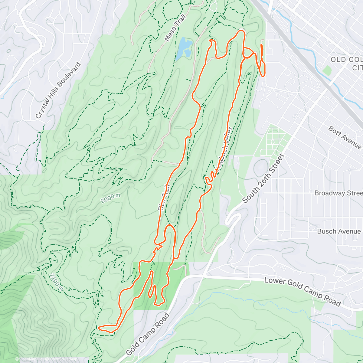Mappa dell'attività Gunner’s an afternoon run type of dog