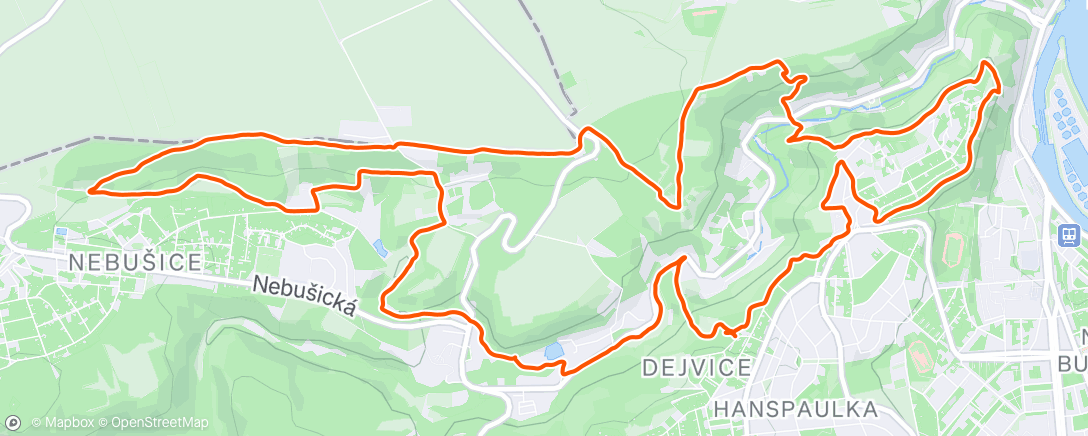 Map of the activity, Morning Run