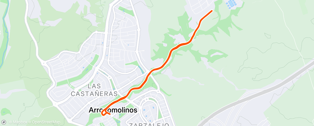 Map of the activity, Carrera de mañana