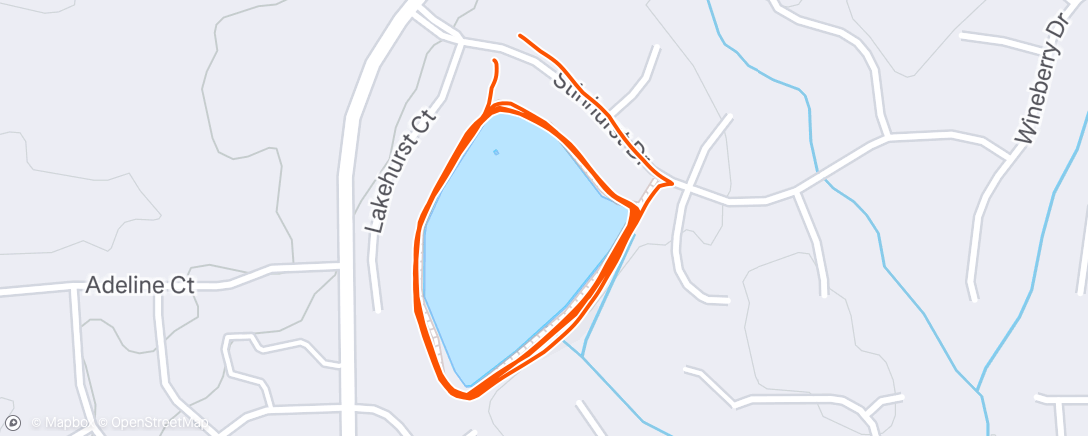 Map of the activity, Evening Walk