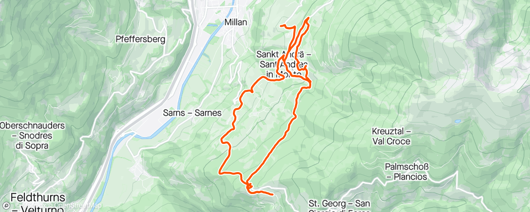 Mapa da atividade, Brixen MTB mit Theresa ⛰️
