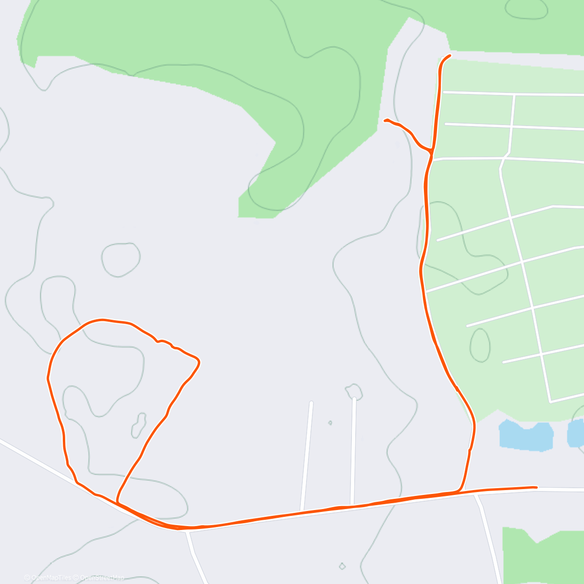 Map of the activity, Северный лыжный заезд (после обеда)