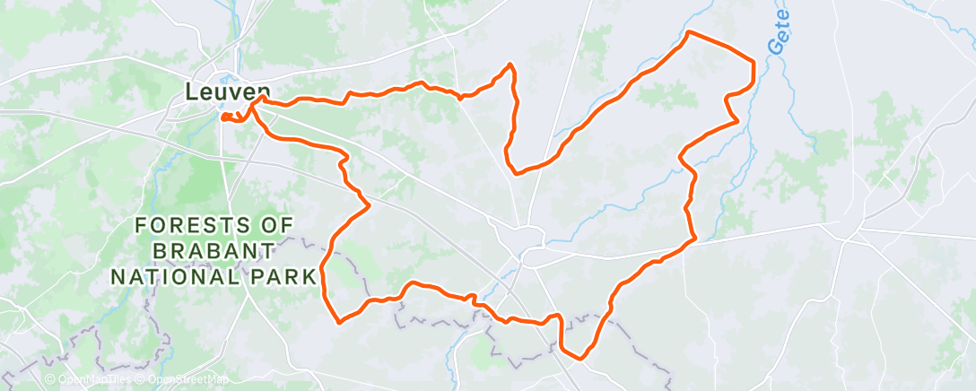 Map of the activity, Morning Ride
