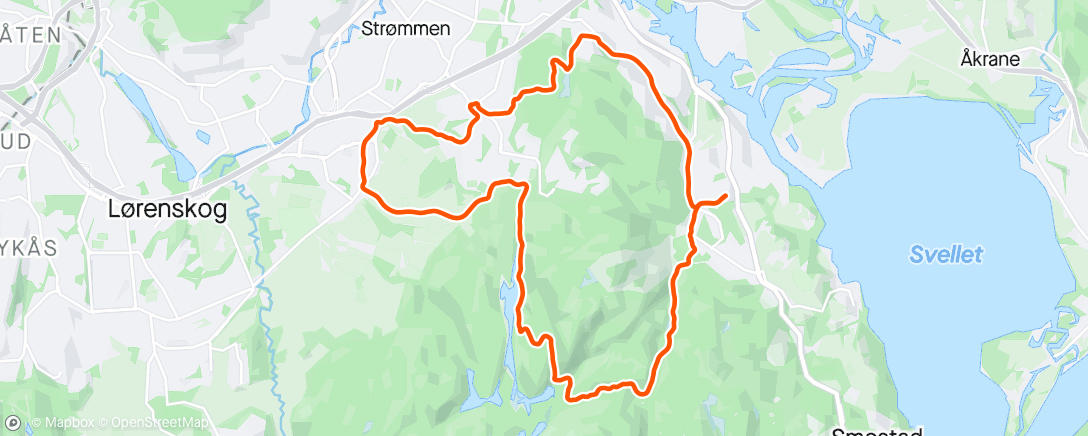 Mappa dell'attività Afternoon Mountain Bike Ride