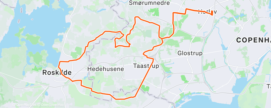 Map of the activity, Morning Ride