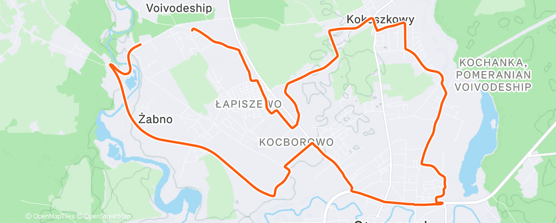 Map of the activity, Afternoon Mountain Bike Ride