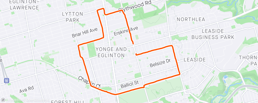 Map of the activity, Run To Beer