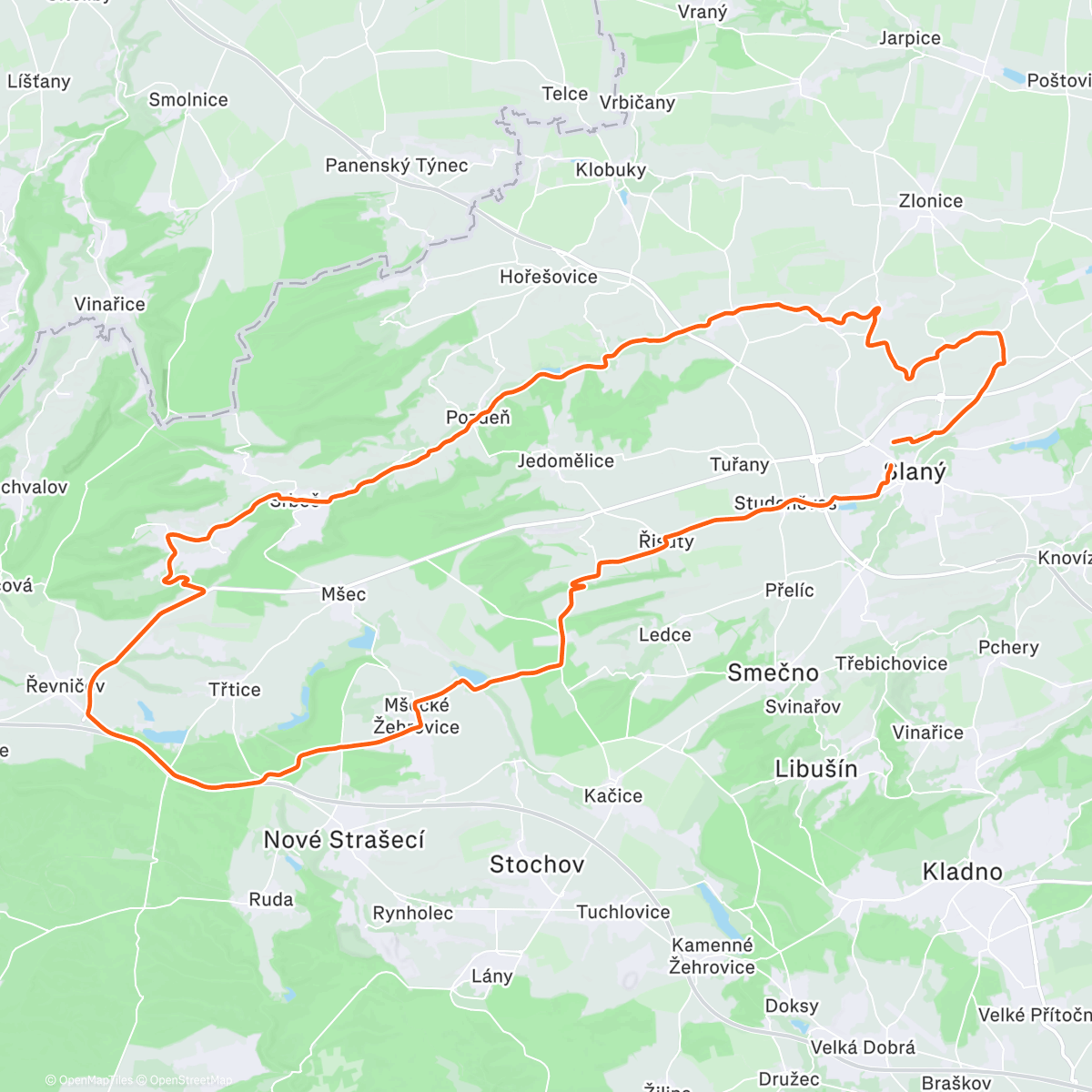 Map of the activity, zima