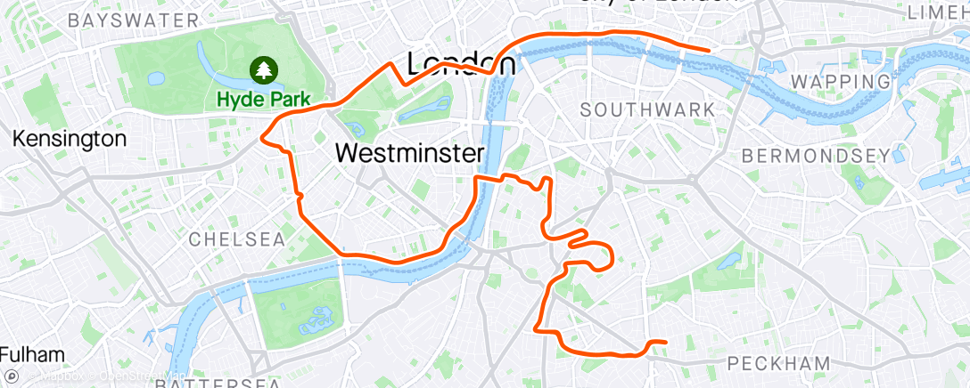 Map of the activity, Zwift - 04. 30-20-10-GO! in London
