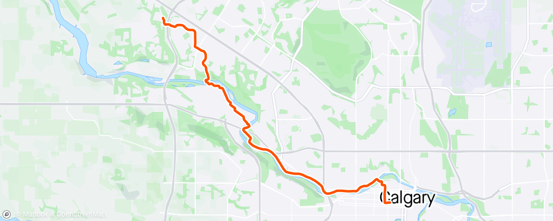 Map of the activity, Afternoon Ride to the National