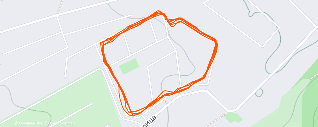 Map of the activity, Вечерний забег