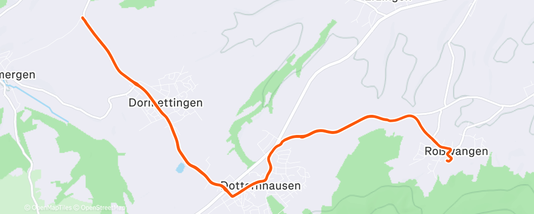 Map of the activity, Night Ride