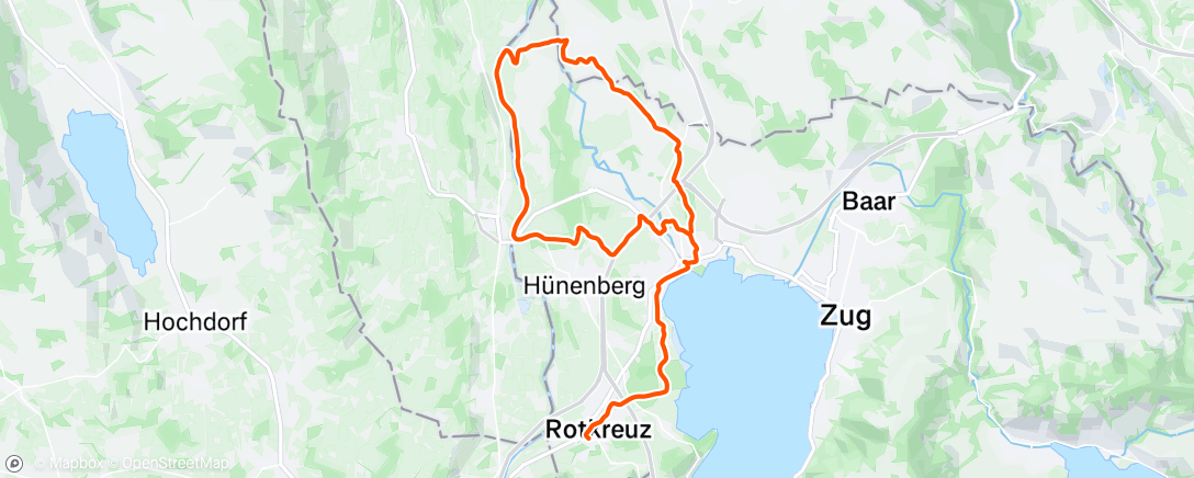 Map of the activity, Night Ride